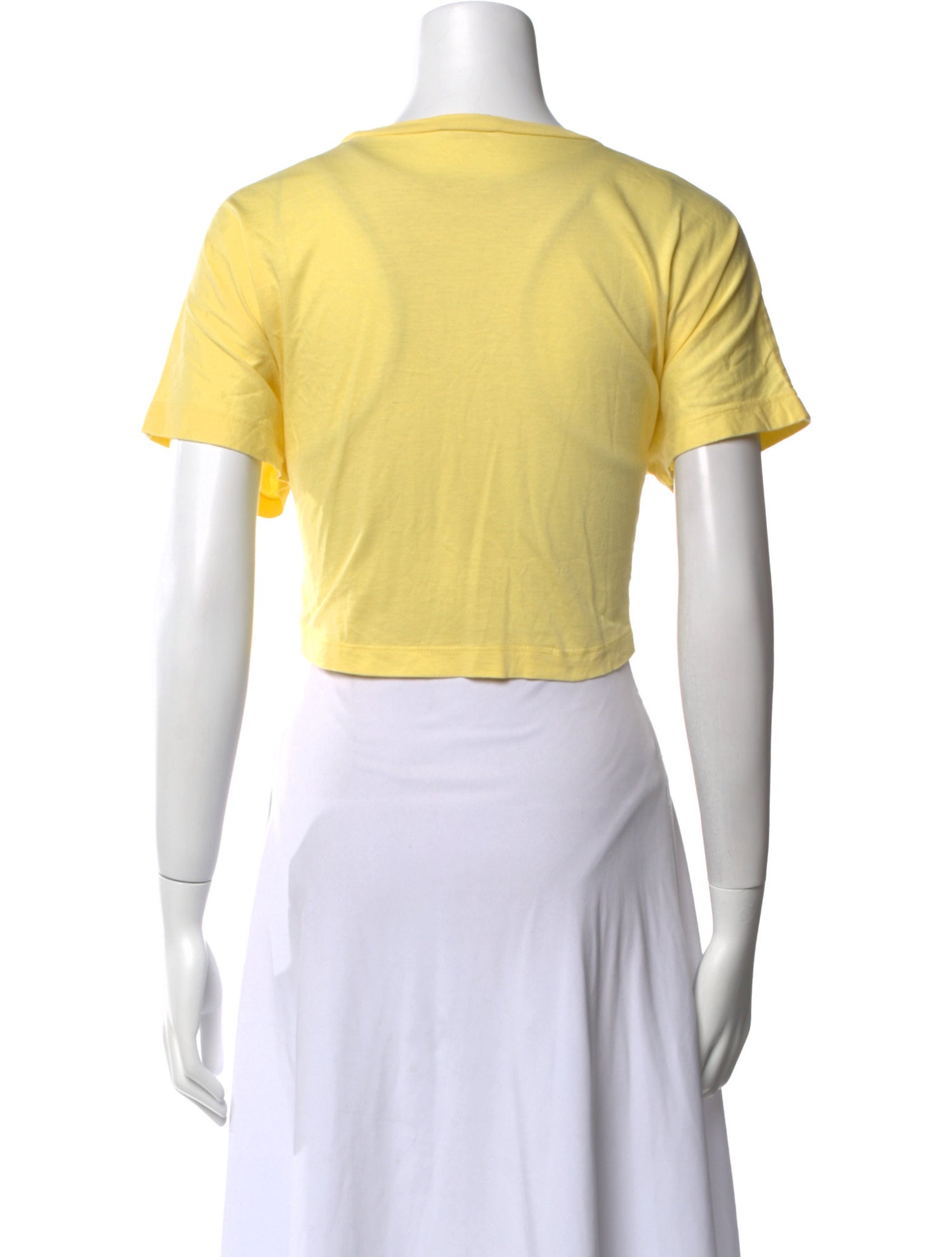 Nº 21 Graphic Print Crew Neck Crop Top